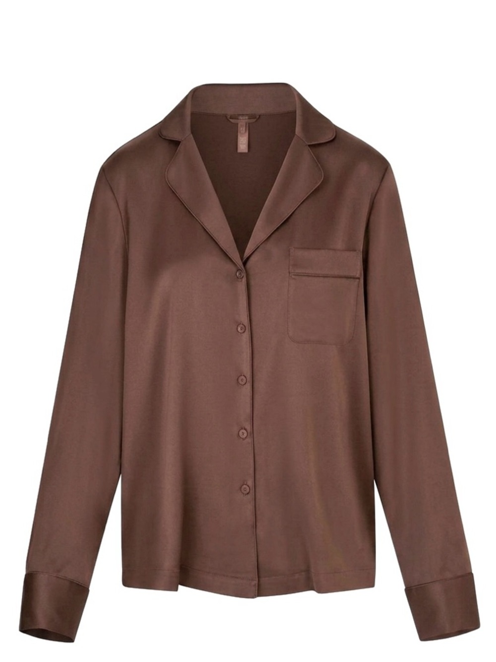 Skims Silk Button Up Shirt XL